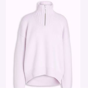 Alexander Wang Lilac wool zip up sweater
